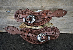 Savannah Croc Buckaroo Spur Straps with Your Choice of Buckles - Running  Roan Tack