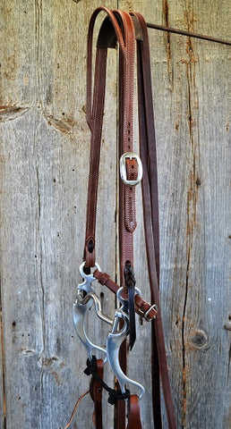 FR102 Bridle with Aluminum Curb Bit